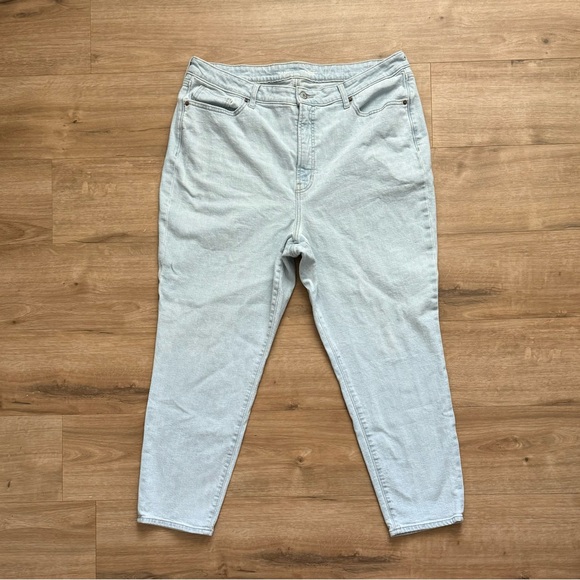 Higher High-Rise Button-Fly O.G. Straight Leg Jeans Plus Size denim - Picture 2 of 4